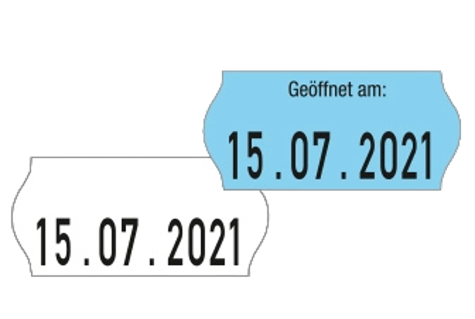 Meto dated price label