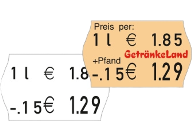 Meto price label